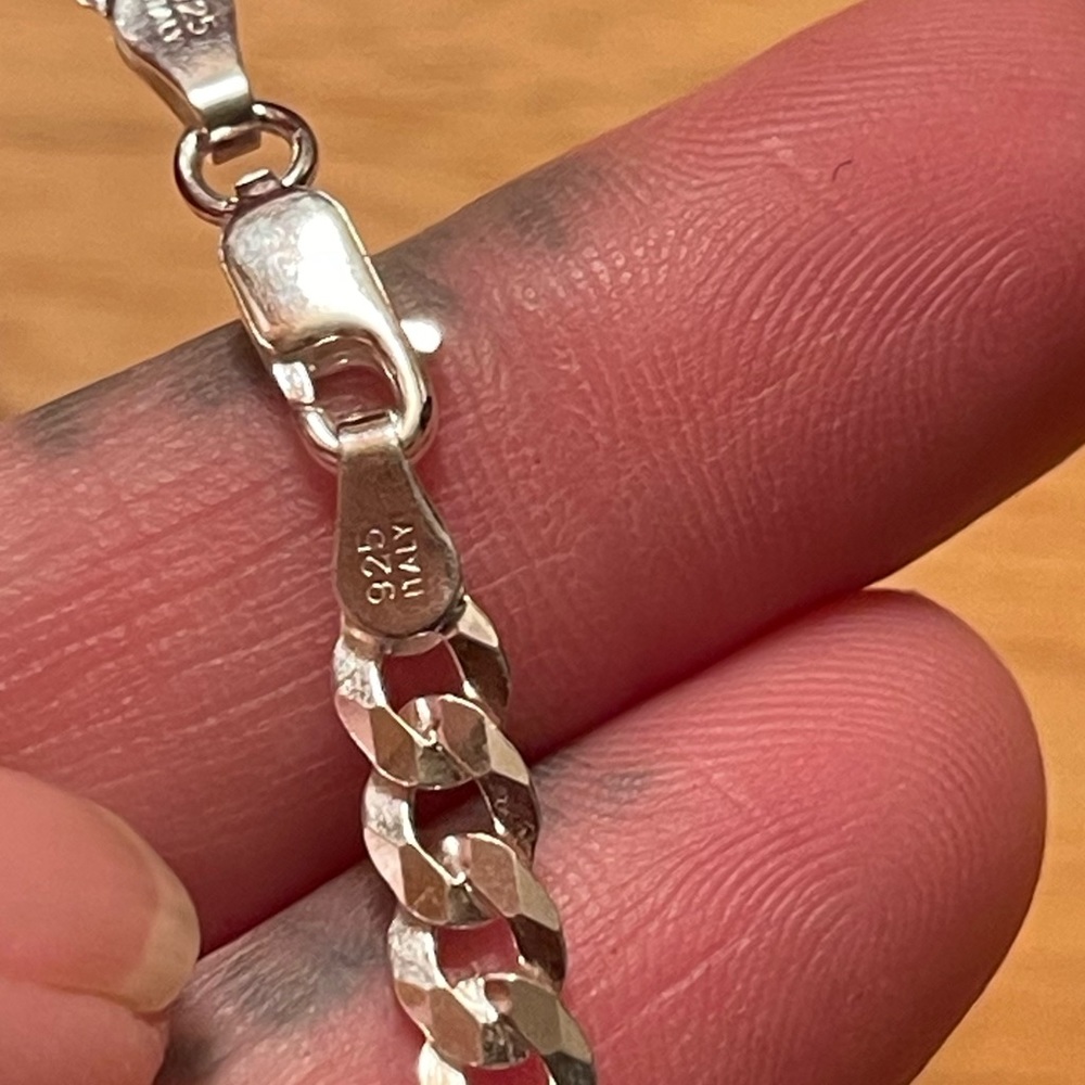 925 Italy Silver Anklet - image 3